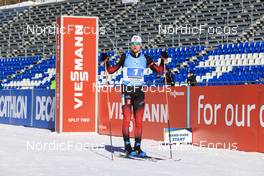 23.01.2022, Antholz, Italy (ITA): Vetle Sjaastad Christiansen (NOR) - IBU World Cup Biathlon, relay men, Antholz (ITA). www.nordicfocus.com. © Manzoni/NordicFocus. Every downloaded picture is fee-liable.