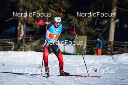 23.01.2022, Antholz, Italy (ITA): Sturla Holm Laegreid (NOR) - IBU World Cup Biathlon, relay men, Antholz (ITA). www.nordicfocus.com. © Thibaut/NordicFocus. Every downloaded picture is fee-liable.