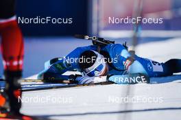 23.01.2022, Antholz, Italy (ITA): Eric Perrot (FRA) - IBU World Cup Biathlon, relay men, Antholz (ITA). www.nordicfocus.com. © Thibaut/NordicFocus. Every downloaded picture is fee-liable.