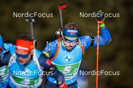 23.01.2022, Antholz, Italy (ITA): Dzmitry Lazouski (BLR) - IBU World Cup Biathlon, relay men, Antholz (ITA). www.nordicfocus.com. © Thibaut/NordicFocus. Every downloaded picture is fee-liable.