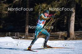 23.01.2022, Antholz, Italy (ITA): Karol Dombrovski (LTU) - IBU World Cup Biathlon, relay men, Antholz (ITA). www.nordicfocus.com. © Thibaut/NordicFocus. Every downloaded picture is fee-liable.