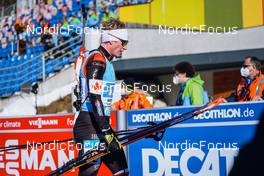 23.01.2022, Antholz, Italy (ITA): Scott Gow (CAN) - IBU World Cup Biathlon, relay men, Antholz (ITA). www.nordicfocus.com. © Thibaut/NordicFocus. Every downloaded picture is fee-liable.