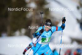 23.01.2022, Antholz, Italy (ITA): Antonin Guigonnat (FRA) - IBU World Cup Biathlon, relay men, Antholz (ITA). www.nordicfocus.com. © Thibaut/NordicFocus. Every downloaded picture is fee-liable.