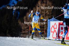 23.01.2022, Antholz, Italy (ITA): Simon Hallstroem (SWE) - IBU World Cup Biathlon, relay men, Antholz (ITA). www.nordicfocus.com. © Thibaut/NordicFocus. Every downloaded picture is fee-liable.