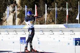 23.01.2022, Antholz, Italy (ITA): David Zobel (GER) - IBU World Cup Biathlon, relay men, Antholz (ITA). www.nordicfocus.com. © Manzoni/NordicFocus. Every downloaded picture is fee-liable.