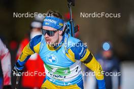 23.01.2022, Antholz, Italy (ITA): Oskar Brandt (SWE) - IBU World Cup Biathlon, relay men, Antholz (ITA). www.nordicfocus.com. © Thibaut/NordicFocus. Every downloaded picture is fee-liable.