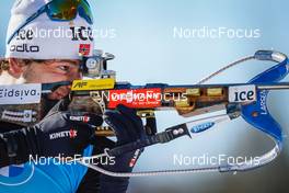 23.01.2022, Antholz, Italy (ITA): Sturla Holm Laegreid (NOR) - IBU World Cup Biathlon, relay men, Antholz (ITA). www.nordicfocus.com. © Thibaut/NordicFocus. Every downloaded picture is fee-liable.