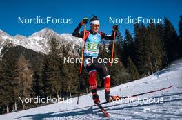 23.01.2022, Antholz, Italy (ITA): Christian Gow (CAN) - IBU World Cup Biathlon, relay men, Antholz (ITA). www.nordicfocus.com. © Thibaut/NordicFocus. Every downloaded picture is fee-liable.