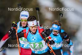 23.01.2022, Antholz, Italy (ITA): Christian Gow (CAN) - IBU World Cup Biathlon, relay men, Antholz (ITA). www.nordicfocus.com. © Thibaut/NordicFocus. Every downloaded picture is fee-liable.
