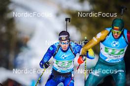 23.01.2022, Antholz, Italy (ITA): Asset Dyussenov (KAZ) - IBU World Cup Biathlon, relay men, Antholz (ITA). www.nordicfocus.com. © Thibaut/NordicFocus. Every downloaded picture is fee-liable.