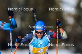 23.01.2022, Antholz, Italy (ITA): David Zobel (GER) - IBU World Cup Biathlon, relay men, Antholz (ITA). www.nordicfocus.com. © Thibaut/NordicFocus. Every downloaded picture is fee-liable.