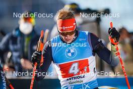 23.01.2022, Antholz, Italy (ITA): Roman Rees (GER) - IBU World Cup Biathlon, relay men, Antholz (ITA). www.nordicfocus.com. © Thibaut/NordicFocus. Every downloaded picture is fee-liable.