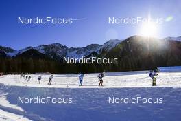 23.01.2022, Antholz, Italy (ITA): Mikulas Karlik (CZE), Tuomas Harjula (FIN), Thomas Bormolini (ITA), Adam Runnalls (CAN), Bogdan Tsymbal (UKR), (l-r) - IBU World Cup Biathlon, relay men, Antholz (ITA). www.nordicfocus.com. © Manzoni/NordicFocus. Every downloaded picture is fee-liable.