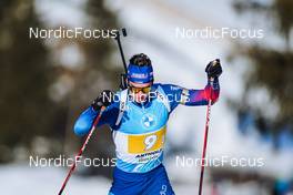 23.01.2022, Antholz, Italy (ITA): Niklas Hartweg (SUI) - IBU World Cup Biathlon, relay men, Antholz (ITA). www.nordicfocus.com. © Thibaut/NordicFocus. Every downloaded picture is fee-liable.