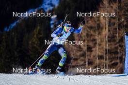 23.01.2022, Antholz, Italy (ITA): Artem Pryma (UKR) - IBU World Cup Biathlon, relay men, Antholz (ITA). www.nordicfocus.com. © Thibaut/NordicFocus. Every downloaded picture is fee-liable.