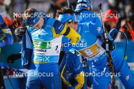 23.01.2022, Antholz, Italy (ITA): Oskar Brandt (SWE) - IBU World Cup Biathlon, relay men, Antholz (ITA). www.nordicfocus.com. © Thibaut/NordicFocus. Every downloaded picture is fee-liable.
