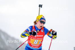 22.01.2022, Antholz, Italy (ITA): Yuliia Dzhima (UKR) - IBU World Cup Biathlon, relay women, Antholz (ITA). www.nordicfocus.com. © Thibaut/NordicFocus. Every downloaded picture is fee-liable.