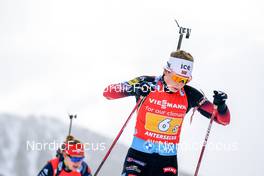 22.01.2022, Antholz, Italy (ITA): Ida Lien (NOR) - IBU World Cup Biathlon, relay women, Antholz (ITA). www.nordicfocus.com. © Thibaut/NordicFocus. Every downloaded picture is fee-liable.