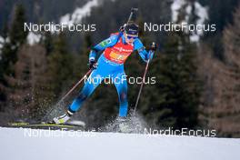 22.01.2022, Antholz, Italy (ITA): Paula Botet (FRA) - IBU World Cup Biathlon, relay women, Antholz (ITA). www.nordicfocus.com. © Thibaut/NordicFocus. Every downloaded picture is fee-liable.