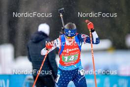 22.01.2022, Antholz, Italy (ITA): Clare Egan (USA) - IBU World Cup Biathlon, relay women, Antholz (ITA). www.nordicfocus.com. © Thibaut/NordicFocus. Every downloaded picture is fee-liable.