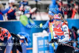 22.01.2022, Antholz, Italy (ITA): Lucie Charvatova (CZE) - IBU World Cup Biathlon, relay women, Antholz (ITA). www.nordicfocus.com. © Thibaut/NordicFocus. Every downloaded picture is fee-liable.