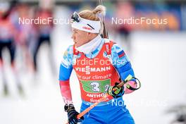 22.01.2022, Antholz, Italy (ITA): Kristina Reztsova (RUS) - IBU World Cup Biathlon, relay women, Antholz (ITA). www.nordicfocus.com. © Thibaut/NordicFocus. Every downloaded picture is fee-liable.