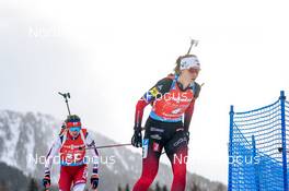 22.01.2022, Antholz, Italy (ITA): Karoline Offigstad Knotten (NOR) - IBU World Cup Biathlon, relay women, Antholz (ITA). www.nordicfocus.com. © Thibaut/NordicFocus. Every downloaded picture is fee-liable.