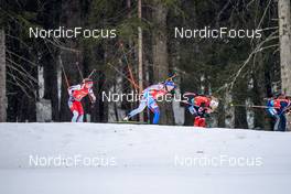 22.01.2022, Antholz, Italy (ITA): Ekaterina Avvakumova (KOR), Paulina Fialkova (SVK), Emma Lunder (CAN), (l-r) - IBU World Cup Biathlon, relay women, Antholz (ITA). www.nordicfocus.com. © Thibaut/NordicFocus. Every downloaded picture is fee-liable.