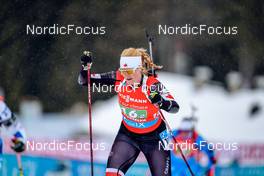22.01.2022, Antholz, Italy (ITA): Sarah Beaudry (CAN) - IBU World Cup Biathlon, relay women, Antholz (ITA). www.nordicfocus.com. © Thibaut/NordicFocus. Every downloaded picture is fee-liable.