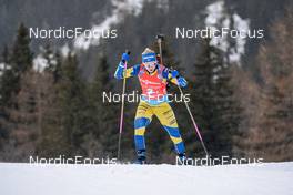 22.01.2022, Antholz, Italy (ITA): Mona Brorsson (SWE) - IBU World Cup Biathlon, relay women, Antholz (ITA). www.nordicfocus.com. © Thibaut/NordicFocus. Every downloaded picture is fee-liable.
