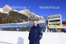 19.01.2022, Antholz, Italy (ITA): Chad Salmela (USA), NBC announcer - IBU World Cup Biathlon, training, Antholz (ITA). www.nordicfocus.com. © Manzoni/NordicFocus. Every downloaded picture is fee-liable.
