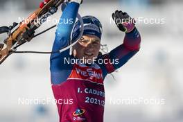 19.01.2022, Antholz, Italy (ITA): Irene Cadurisch (SUI) - IBU World Cup Biathlon, training, Antholz (ITA). www.nordicfocus.com. © Thibaut/NordicFocus. Every downloaded picture is fee-liable.