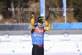 19.01.2022, Antholz, Italy (ITA): Cesar Beauvais (BEL) - IBU World Cup Biathlon, training, Antholz (ITA). www.nordicfocus.com. © Manzoni/NordicFocus. Every downloaded picture is fee-liable.