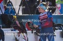 19.01.2022, Antholz, Italy (ITA): Elisa Gasparin (SUI) - IBU World Cup Biathlon, training, Antholz (ITA). www.nordicfocus.com. © Thibaut/NordicFocus. Every downloaded picture is fee-liable.