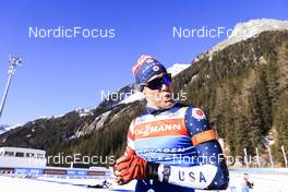 19.01.2022, Antholz, Italy (ITA): Leif Nordgren (USA) - IBU World Cup Biathlon, training, Antholz (ITA). www.nordicfocus.com. © Manzoni/NordicFocus. Every downloaded picture is fee-liable.
