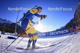 19.01.2022, Antholz, Italy (ITA): Oskar Brandt (SWE) - IBU World Cup Biathlon, training, Antholz (ITA). www.nordicfocus.com. © Manzoni/NordicFocus. Every downloaded picture is fee-liable.