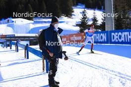 19.01.2022, Antholz, Italy (ITA): Event Feature: Infront technician Paul at work - IBU World Cup Biathlon, training, Antholz (ITA). www.nordicfocus.com. © Manzoni/NordicFocus. Every downloaded picture is fee-liable.