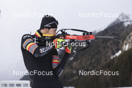 22.01.2022, Antholz, Italy (ITA): Cesar Beauvais (BEL) - IBU World Cup Biathlon, training, Antholz (ITA). www.nordicfocus.com. © Manzoni/NordicFocus. Every downloaded picture is fee-liable.
