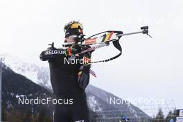 22.01.2022, Antholz, Italy (ITA): Tom Lahaye-Goffart (BEL) - IBU World Cup Biathlon, training, Antholz (ITA). www.nordicfocus.com. © Manzoni/NordicFocus. Every downloaded picture is fee-liable.