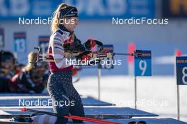 19.01.2022, Antholz, Italy (ITA): Deedra Irwin (USA) - IBU World Cup Biathlon, training, Antholz (ITA). www.nordicfocus.com. © Thibaut/NordicFocus. Every downloaded picture is fee-liable.