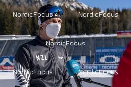 21.01.2022, Antholz, Italy (ITA): Campbell Wright (NZL) - IBU World Cup Biathlon, training, Antholz (ITA). www.nordicfocus.com. © Thibaut/NordicFocus. Every downloaded picture is fee-liable.