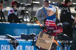 19.01.2022, Antholz, Italy (ITA): Tiril Eckhoff (NOR) - IBU World Cup Biathlon, training, Antholz (ITA). www.nordicfocus.com. © Thibaut/NordicFocus. Every downloaded picture is fee-liable.