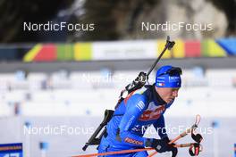 19.01.2022, Antholz, Italy (ITA): Lukas Hofer (ITA) - IBU World Cup Biathlon, training, Antholz (ITA). www.nordicfocus.com. © Manzoni/NordicFocus. Every downloaded picture is fee-liable.
