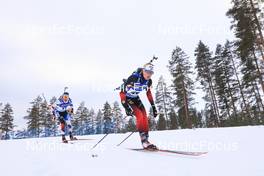 06.03.2022, Kontiolahti, Finland (FIN): Michal Krcmar (CZE), Aleksander Fjeld Andersen (NOR), (l-r) - IBU World Cup Biathlon, pursuit men, Kontiolahti (FIN). www.nordicfocus.com. © Manzoni/NordicFocus. Every downloaded picture is fee-liable.