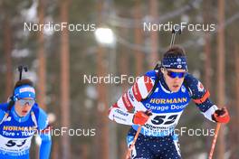 06.03.2022, Kontiolahti, Finland (FIN): Leif Nordgren (USA) - IBU World Cup Biathlon, pursuit men, Kontiolahti (FIN). www.nordicfocus.com. © Manzoni/NordicFocus. Every downloaded picture is fee-liable.