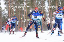 06.03.2022, Kontiolahti, Finland (FIN): Benedikt Doll (GER), Jake Brown (USA), Martin Jaeger (SUI), (l-r) - IBU World Cup Biathlon, pursuit men, Kontiolahti (FIN). www.nordicfocus.com. © Manzoni/NordicFocus. Every downloaded picture is fee-liable.