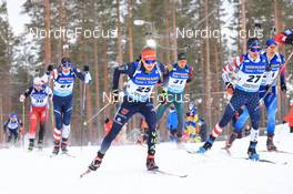06.03.2022, Kontiolahti, Finland (FIN): Benedikt Doll (GER), Jake Brown (USA), Martin Jaeger (SUI), (l-r) - IBU World Cup Biathlon, pursuit men, Kontiolahti (FIN). www.nordicfocus.com. © Manzoni/NordicFocus. Every downloaded picture is fee-liable.