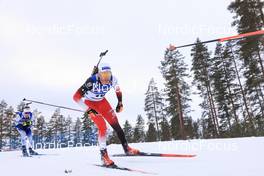 06.03.2022, Kontiolahti, Finland (FIN): Simon Eder (AUT) - IBU World Cup Biathlon, pursuit men, Kontiolahti (FIN). www.nordicfocus.com. © Manzoni/NordicFocus. Every downloaded picture is fee-liable.