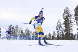 06.03.2022, Kontiolahti, Finland (FIN): Oskar Brandt (SWE) - IBU World Cup Biathlon, pursuit men, Kontiolahti (FIN). www.nordicfocus.com. © Manzoni/NordicFocus. Every downloaded picture is fee-liable.
