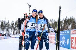 06.03.2022, Kontiolahti, Finland (FIN): Deedra Irwin (USA), Joanne Reid (USA), (l-r) - IBU World Cup Biathlon, pursuit women, Kontiolahti (FIN). www.nordicfocus.com. © Manzoni/NordicFocus. Every downloaded picture is fee-liable.